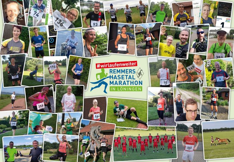 Remmers Hasetal Marathon virtueller Lauf Collage